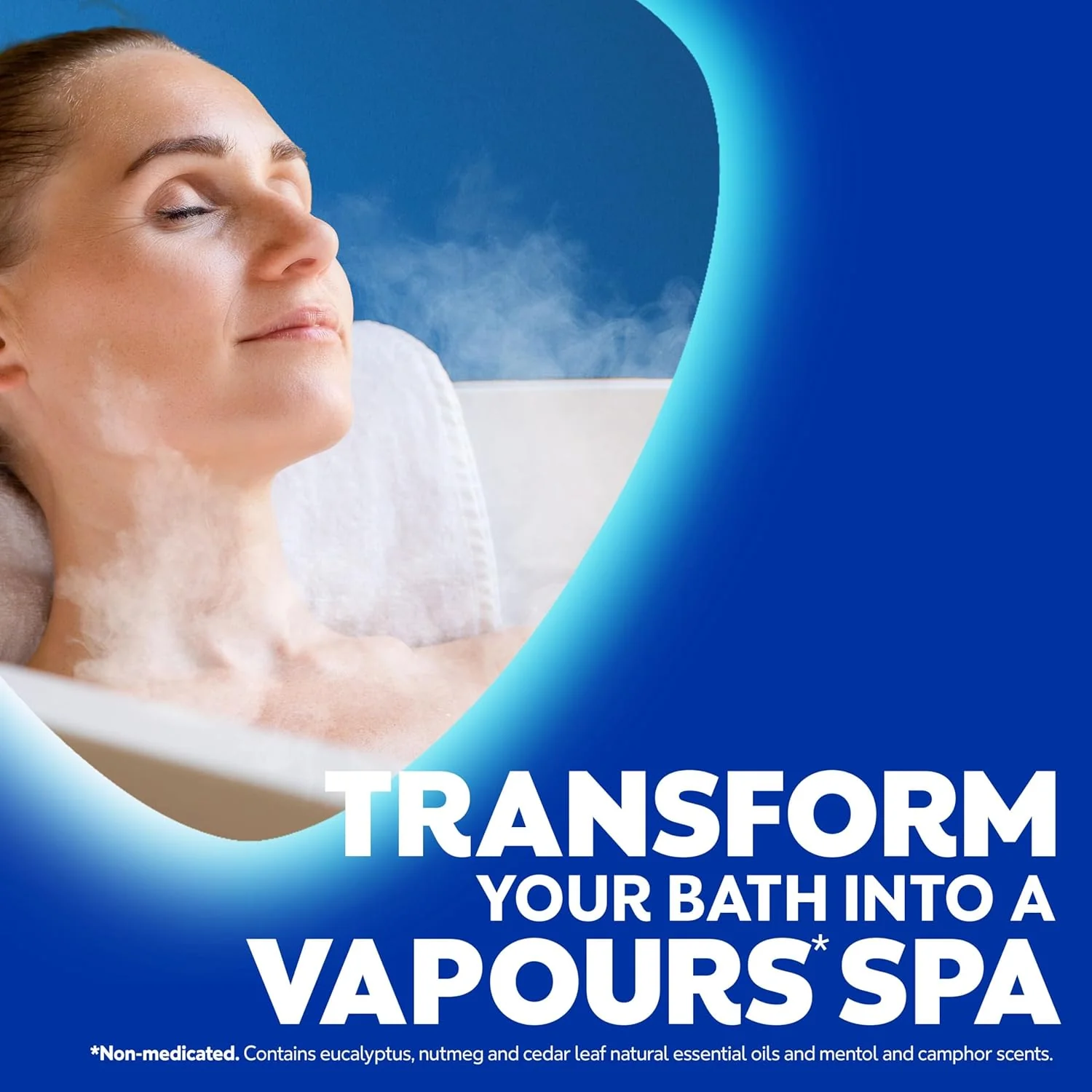 Vicks Vapo Bath Salts With Menthol & Camphor Scents Soothing Vapours 425g - Image 3