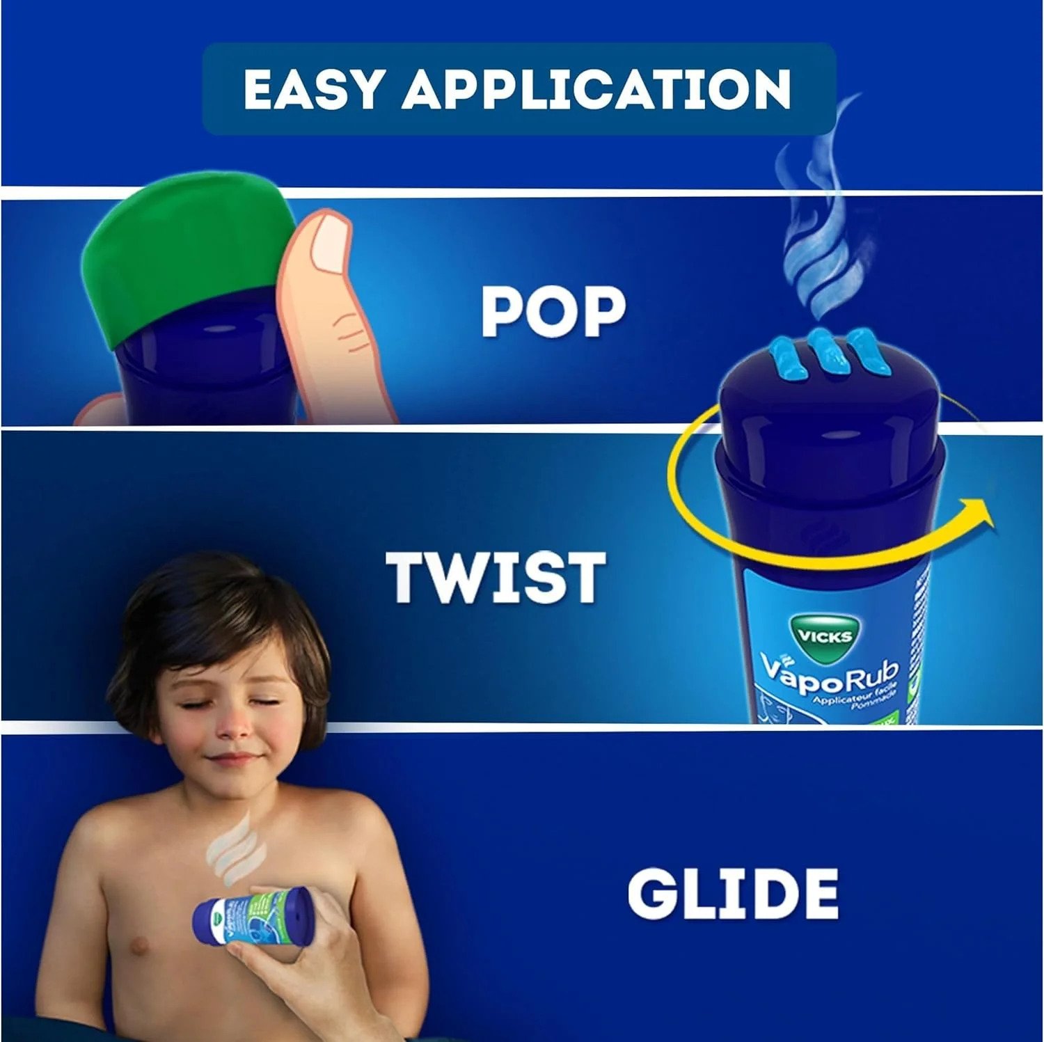 Vicks Vaporub Decongestant Rub Easy Applicator 35G - Image 9