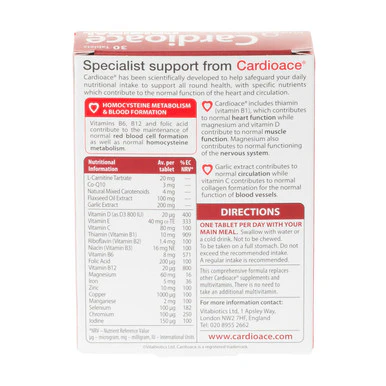 Vitabiotics Cardioace Original 30 Tablets - Image 2