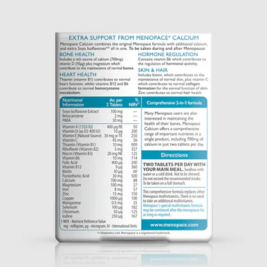 Vitabiotics Menopace Calcium Tablets 60 Tablets - Image 4