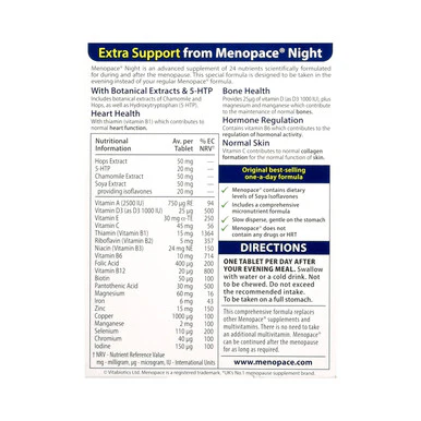 Vitabiotics Menopace Night 30 Tablets - Image 3