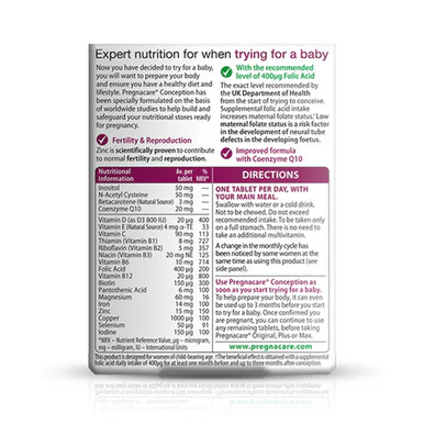 Vitabiotics Pregnacare Before Conception 30 Tablets - Image 3