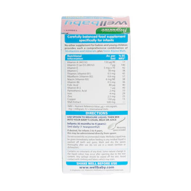 Vitabiotics Wellbaby Multi-Vitamin Liquid 150ml - Image 3