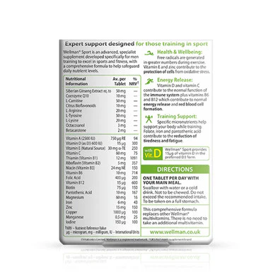 Vitabiotics Wellman Sport 30 Tablets - Image 2