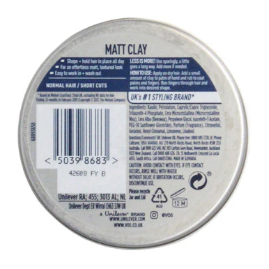 VO5 Extreme Matt Clay 75ml - Image 2
