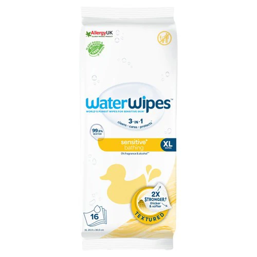 Waterwipes Sensitive+ bathing XL wipes