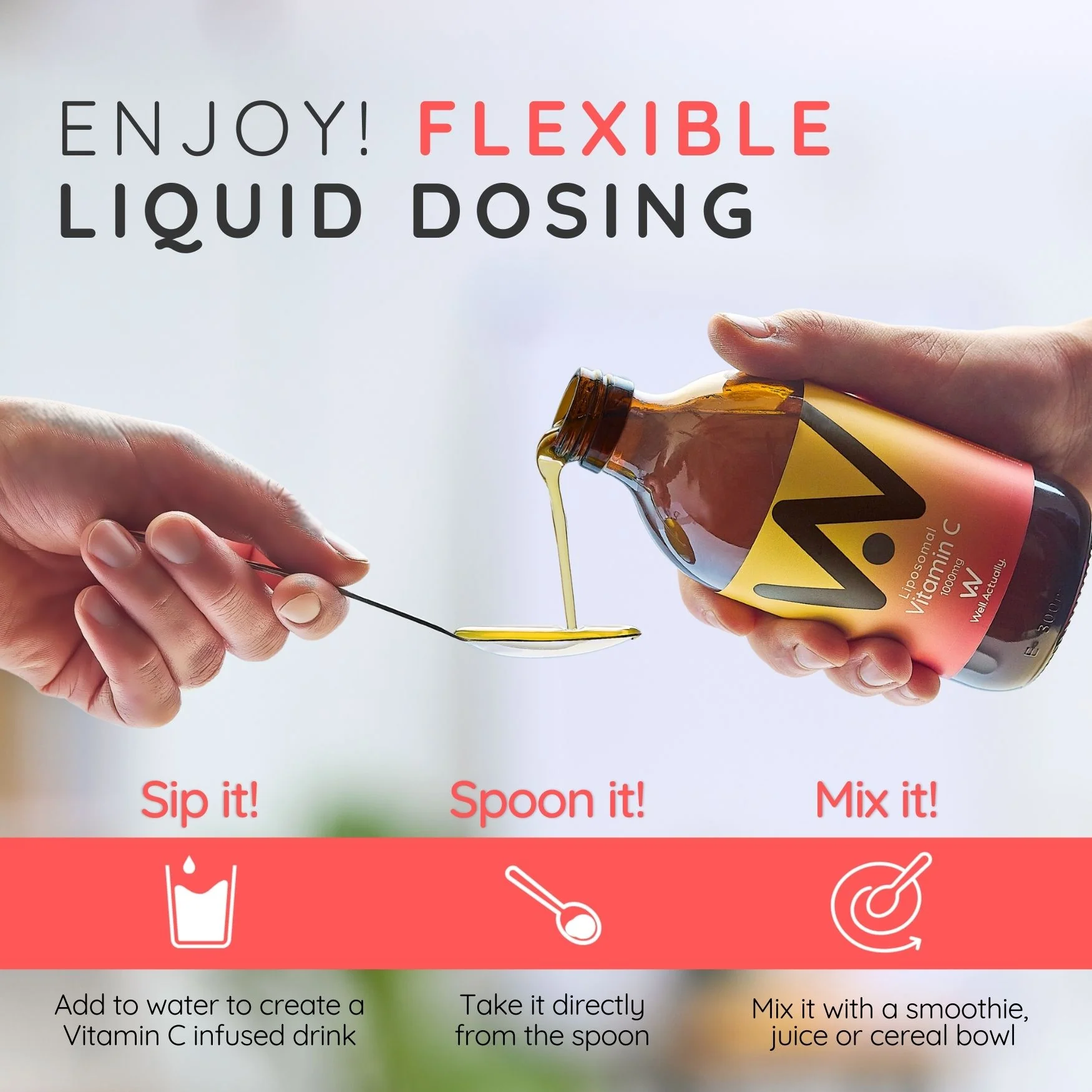 Well. Actually. Liposomal Vitamin C 1000mg Fruit Fusion Flavour 250ml - Image 5
