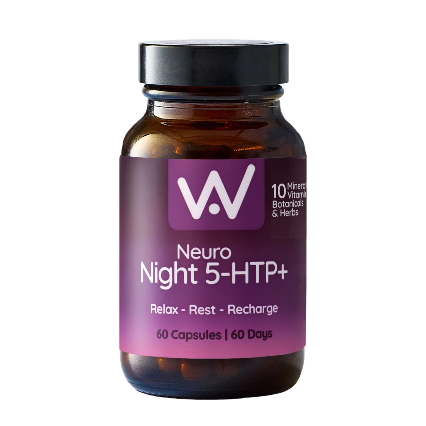 Well. Actually. Neuro Night 5-HTP+ Nutritional Sleep Support, 10 Ingredients 60 Capsules