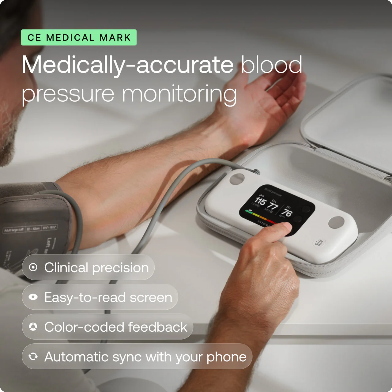 Withings BPM Vision Smart Blood Pressure and Heart Rate Monitor - Image 4