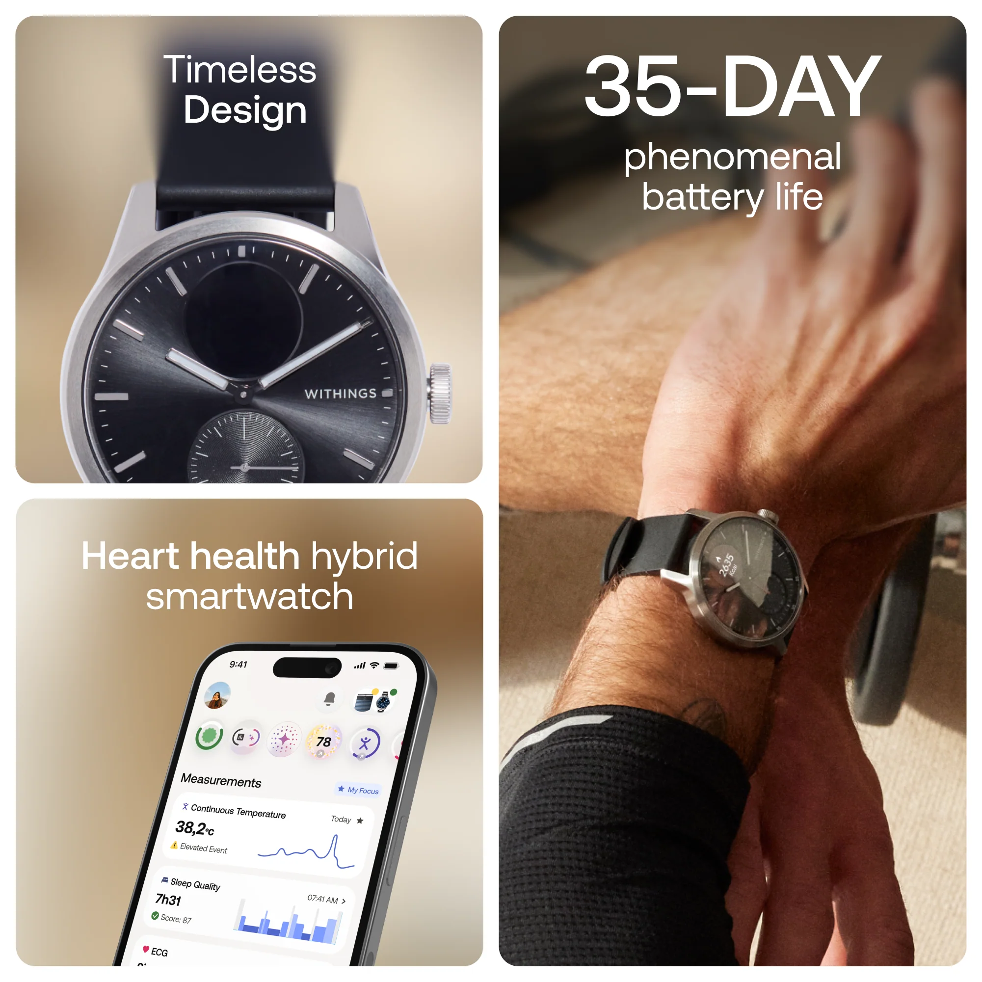 Withings ScanWatch 2 42mm Black - Image 3