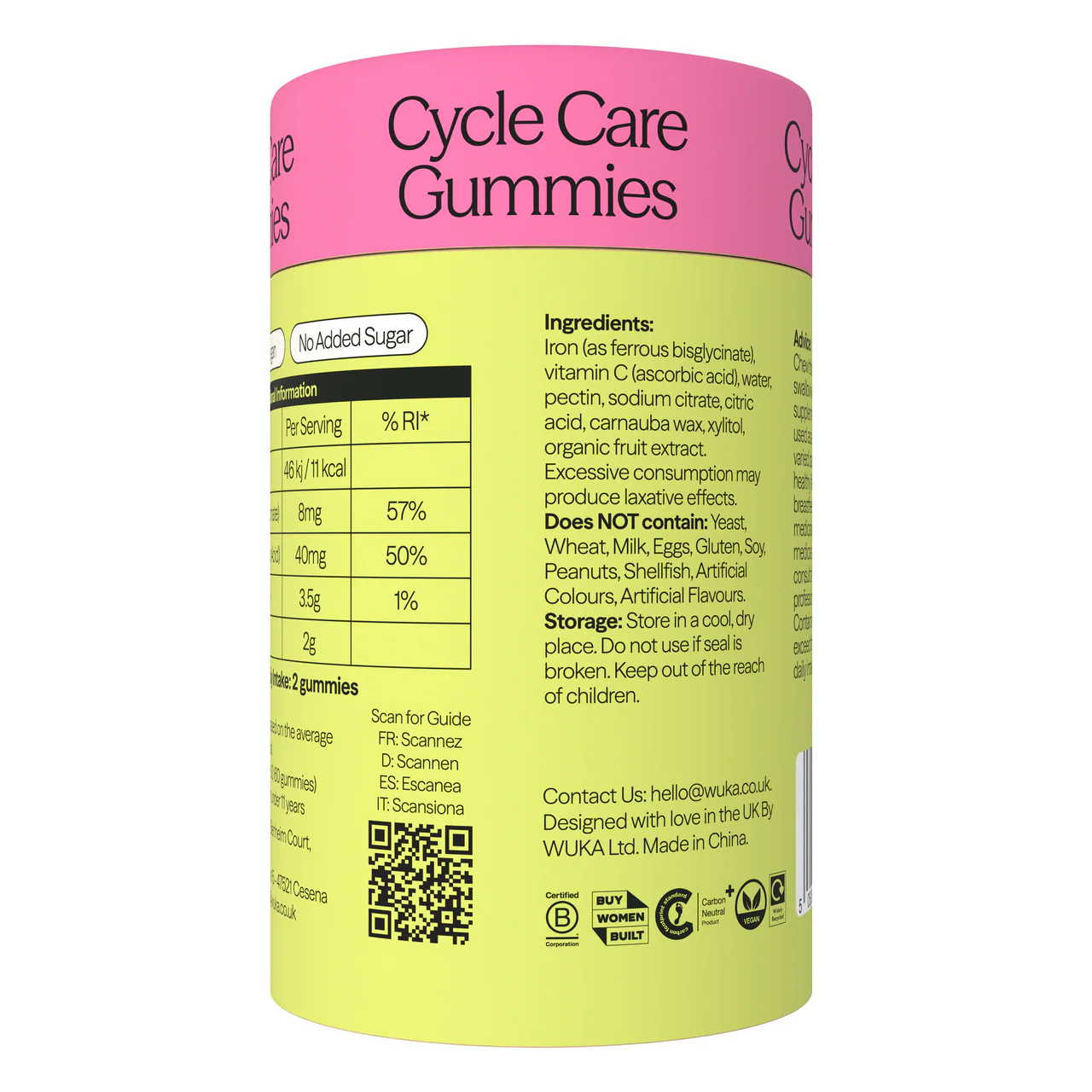 WUKA Teen Cycle Care Iron & Vitamin C 60 Gummies - Image 2