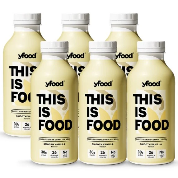 yfood Ready to Drink Complete Meal Smooth Vanilla 500ml x 6