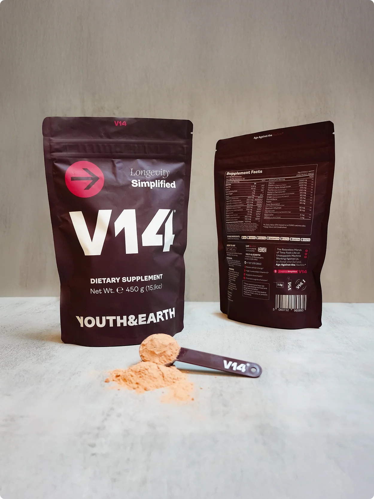 Youth & Earth V14 Superfood Reds Powder 27 Antioxidant Rich Superfruit 30 Servings - Image 3