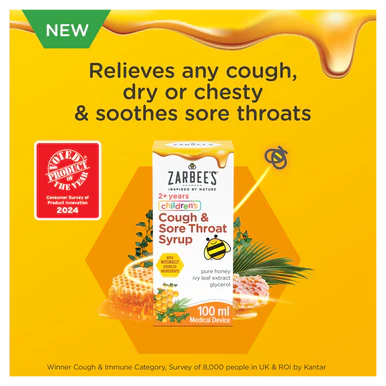 Zarbees Childrens Cough Syrup 100ml - Image 3