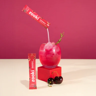 Zooki Hydration+ Exercise & Recover Cherry Flavour 7.9g 30 Sachets - Image 4