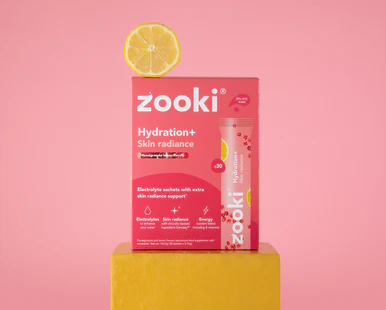 Zooki Hydration+ Skin Radiance Pomegranate Flavour 5.1g 30 Sachets - Image 3