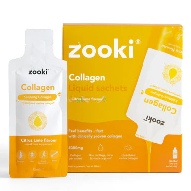 Zooki Marine Collagen 5,000mg Citrus Lime Flavour 15ml 30 Sachets